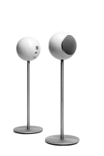 Haut-parleurs ELIPSON Planet L sur pied rouge